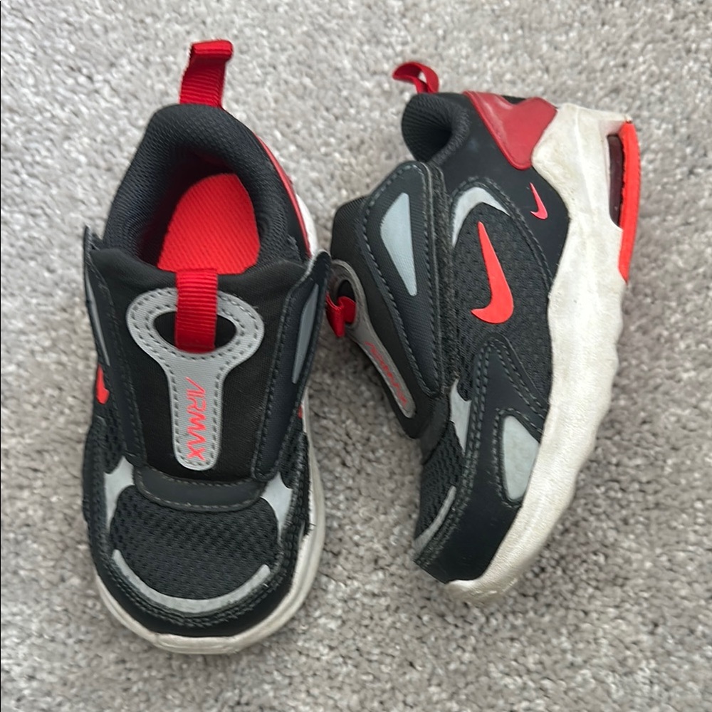 Nike Kids Air Max Black and Red Shoes